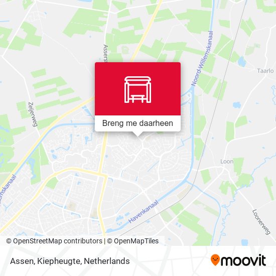 Assen, Kiepheugte kaart