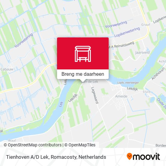 Tienhoven A/D Lek, Romacosty kaart