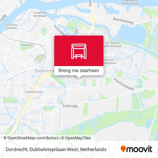 Dordrecht, Dubbelsteynlaan-West kaart