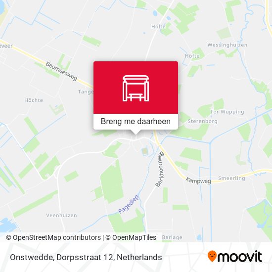 Onstwedde, Dorpsstraat 12 kaart