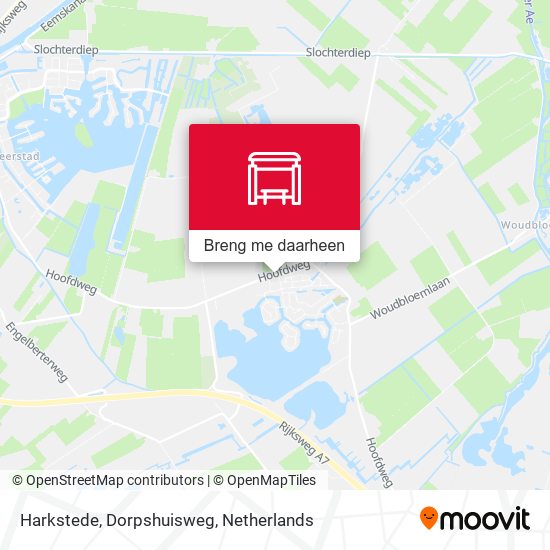 Harkstede, Dorpshuisweg kaart