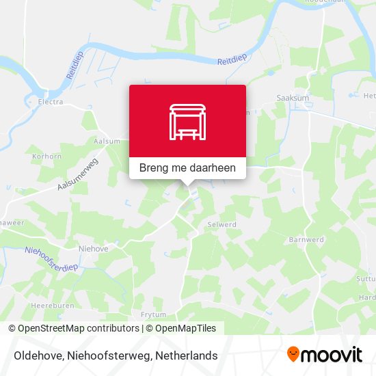 Oldehove, Niehoofsterweg kaart