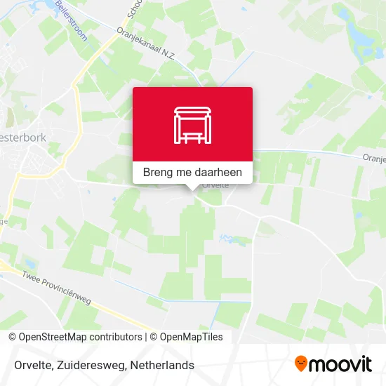 Orvelte, Zuideresweg kaart