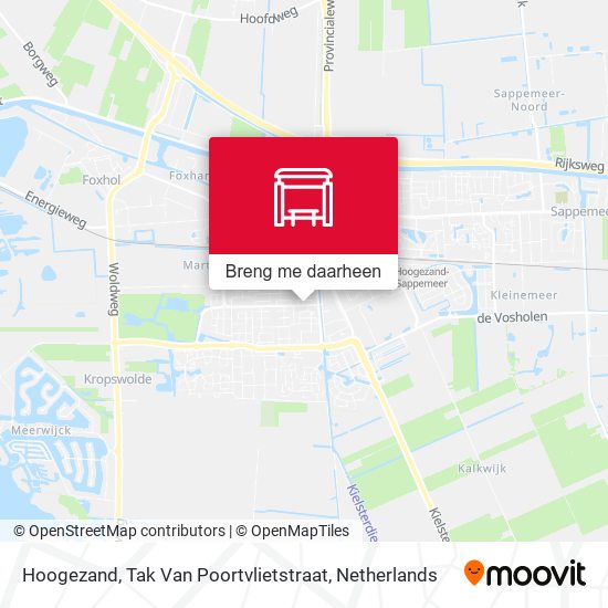 Hoogezand, Tak Van Poortvlietstraat kaart