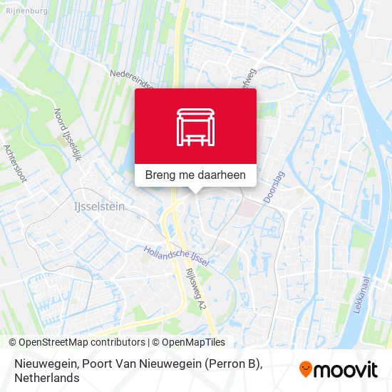 Nieuwegein, Poort Van Nieuwegein (Perron B) kaart