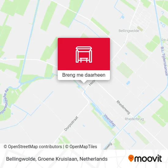 Bellingwolde, Groene Kruislaan kaart