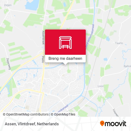 Assen, Vlintdreef kaart