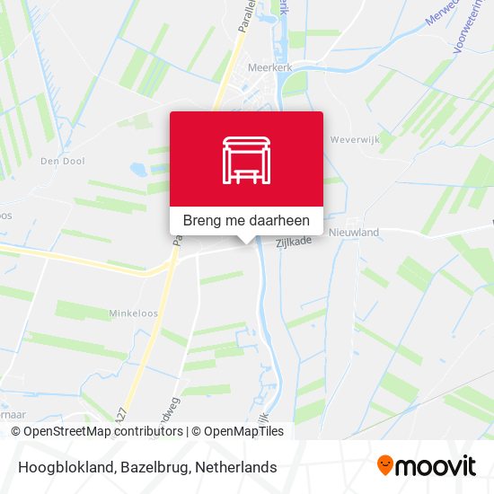 Hoogblokland, Bazelbrug kaart