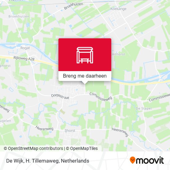 De Wijk, H. Tillemaweg kaart