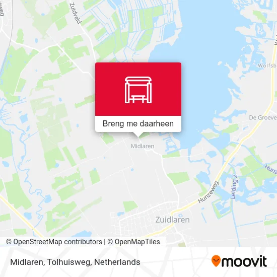 Midlaren, Tolhuisweg kaart