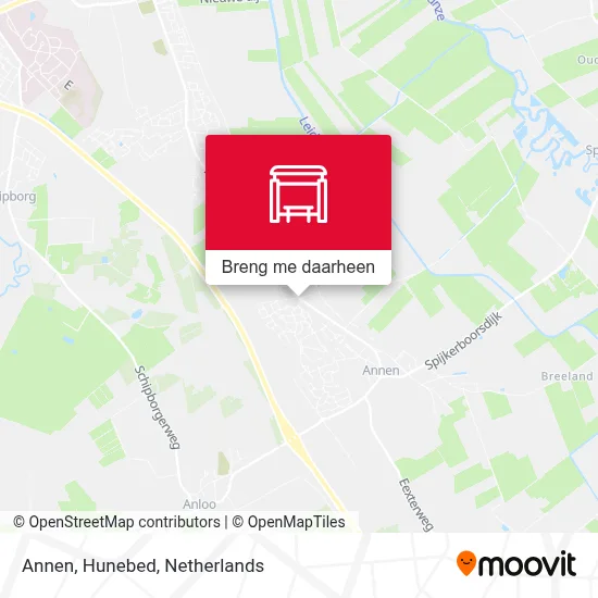 Annen, Hunebed kaart