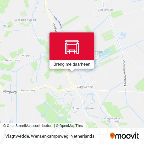 Vlagtwedde, Wensenkampsweg kaart