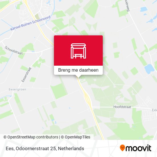 Ees, Odoornerstraat 25 kaart
