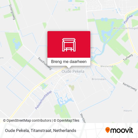 Oude Pekela, Titanstraat kaart