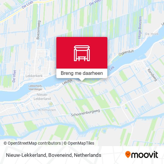 Nieuw-Lekkerland, Boveneind kaart