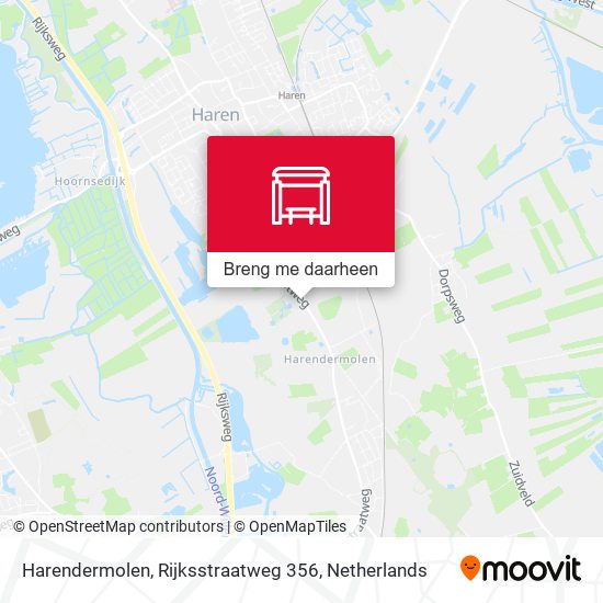Harendermolen, Rijksstraatweg 356 kaart
