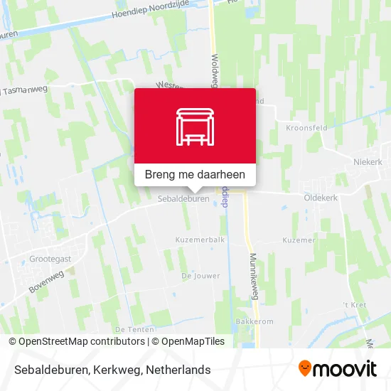 Sebaldeburen, Kerkweg kaart