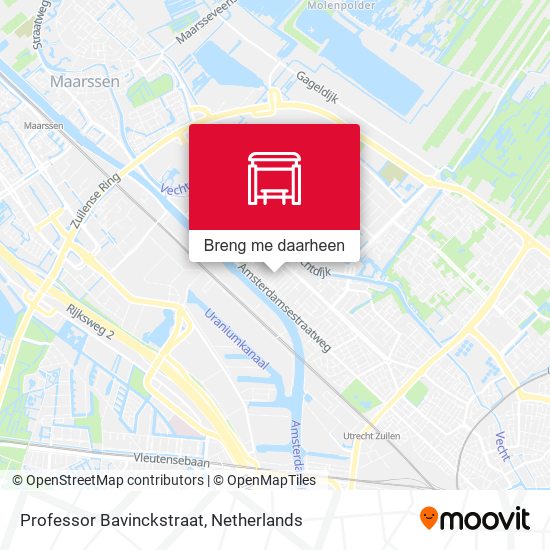 Professor Bavinckstraat kaart