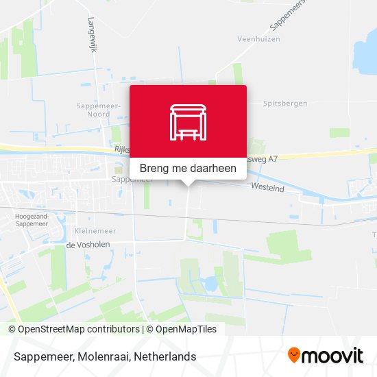 Sappemeer, Molenraai kaart