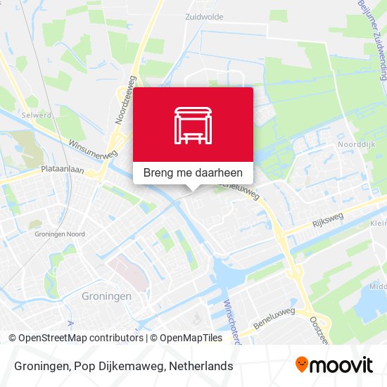 Groningen, Pop Dijkemaweg kaart