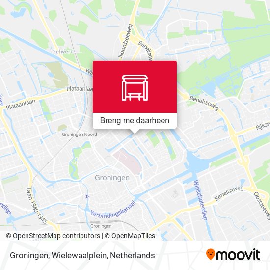 Groningen, Wielewaalplein kaart