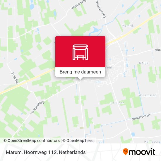 Marum, Hoornweg 112 kaart