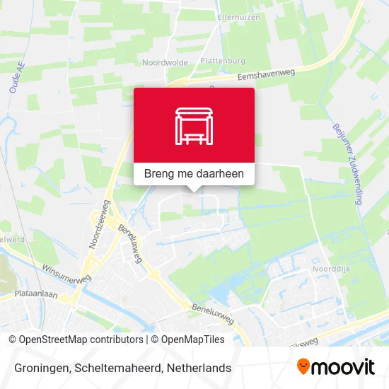 Groningen, Scheltemaheerd kaart