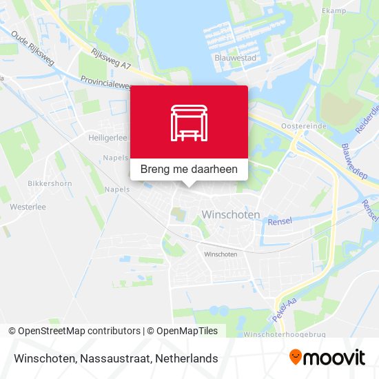 Winschoten, Nassaustraat kaart