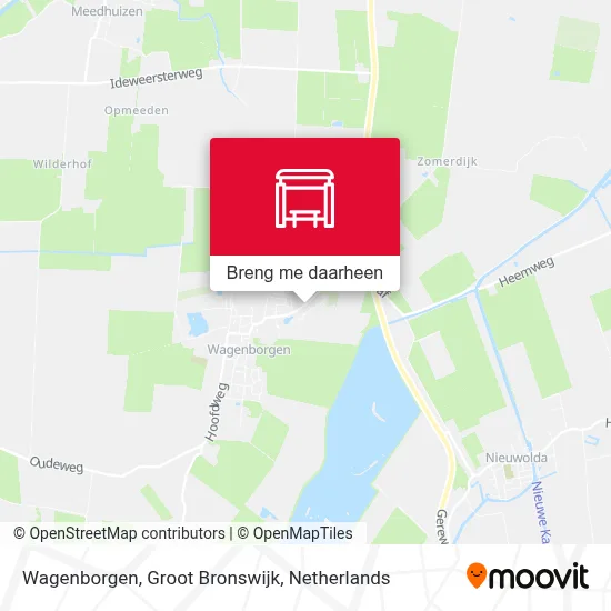 Wagenborgen, Groot Bronswijk kaart