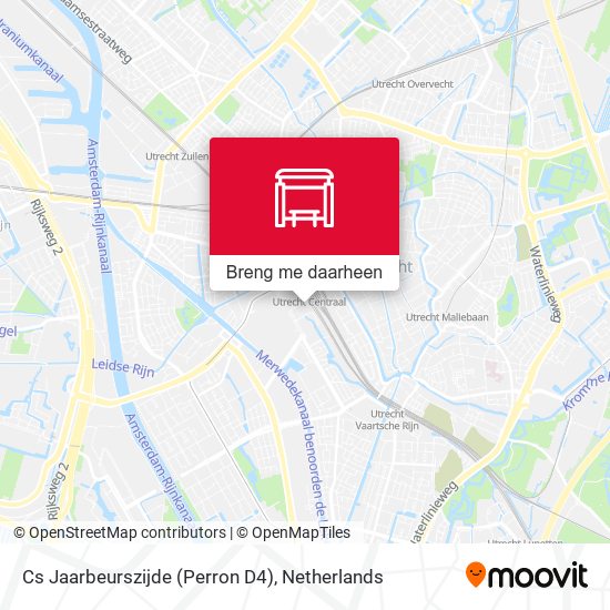 Cs Jaarbeurszijde (Perron D4) kaart
