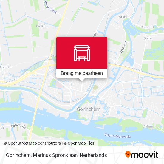 Gorinchem, Marinus Spronklaan kaart