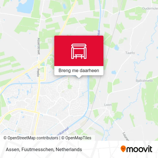Assen, Fuutmesschen kaart