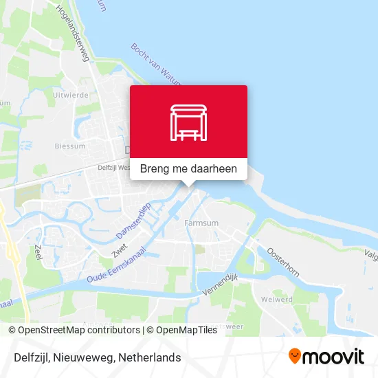 Delfzijl, Nieuweweg kaart