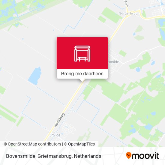 Bovensmilde, Grietmansbrug kaart