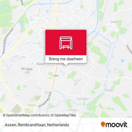 Assen, Rembrandtlaan kaart