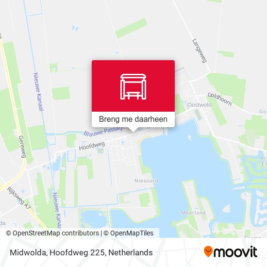 Midwolda, Hoofdweg 225 kaart