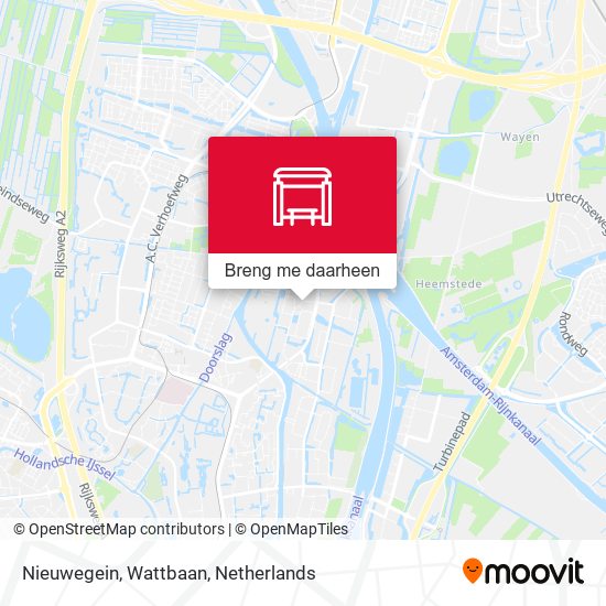 Nieuwegein, Wattbaan kaart