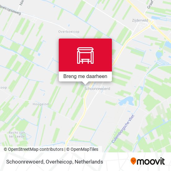 Schoonrewoerd, Overheicop kaart