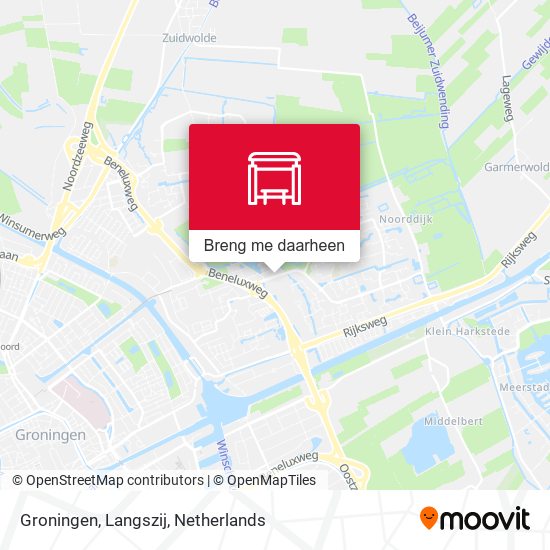 Groningen, Langszij kaart