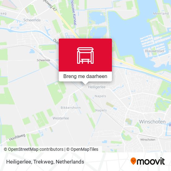 Heiligerlee, Trekweg kaart