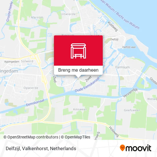 Delfzijl, Valkenhorst kaart