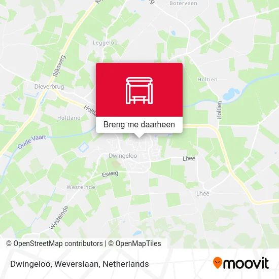 Dwingeloo, Weverslaan kaart