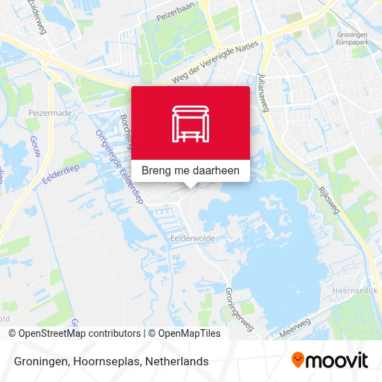 Groningen, Hoornseplas kaart