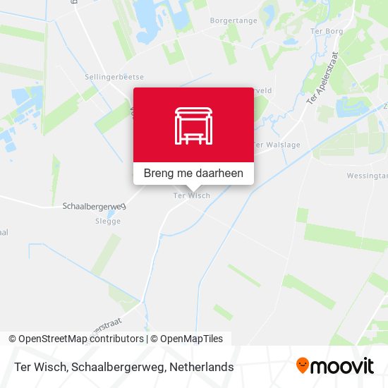 Ter Wisch, Schaalbergerweg kaart