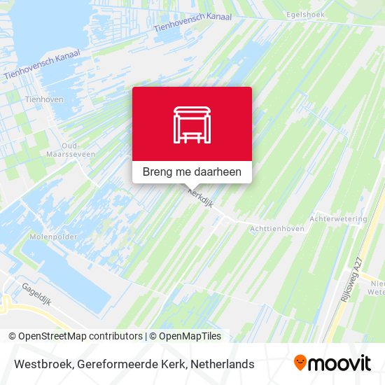 Westbroek, Gereformeerde Kerk kaart