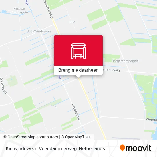 Kielwindeweer, Veendammerweg kaart