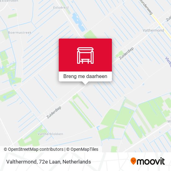 Valthermond, 72e Laan kaart