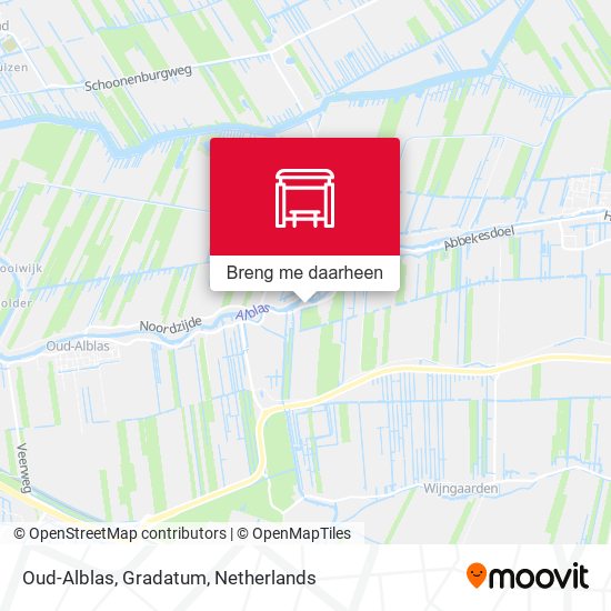Oud-Alblas, Gradatum kaart