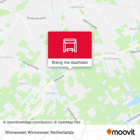 Winneweer, Winneweer kaart