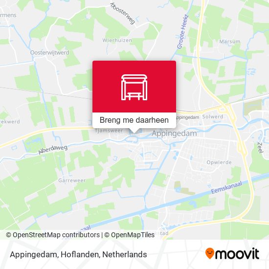 Appingedam, Hoflanden kaart
